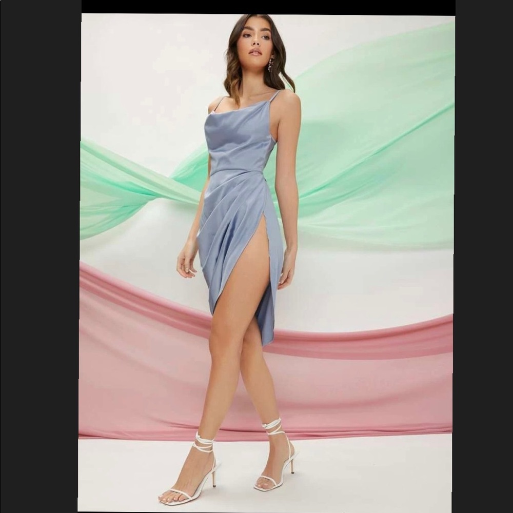 COPY - Satin Ruched Dress